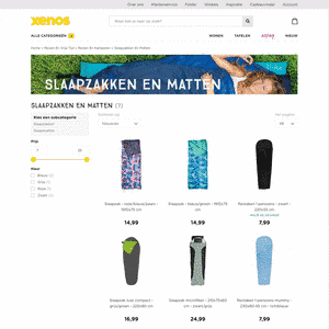 Viskeus zij is Uitreiken slaapzak, slaapmat folder aanbieding bij Xenos - details