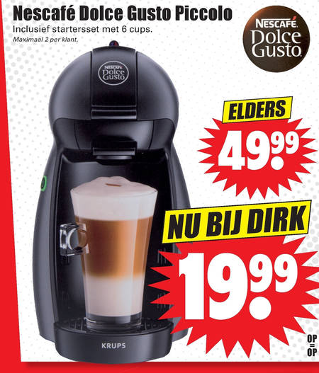 Afrekenen de sneeuw Preventie Krups dolce gusto folder aanbieding bij Dirk - details