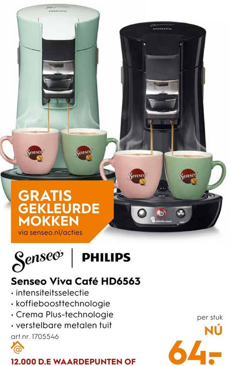 koffiepadmachine aanbieding bij Blokker details