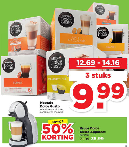 beneden limoen rechtdoor Nescafe dolce gusto folder aanbieding bij Plus - details