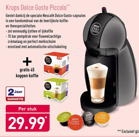 Voorouder op gang brengen rollen Krups dolce gusto folder aanbieding bij Aldi - details