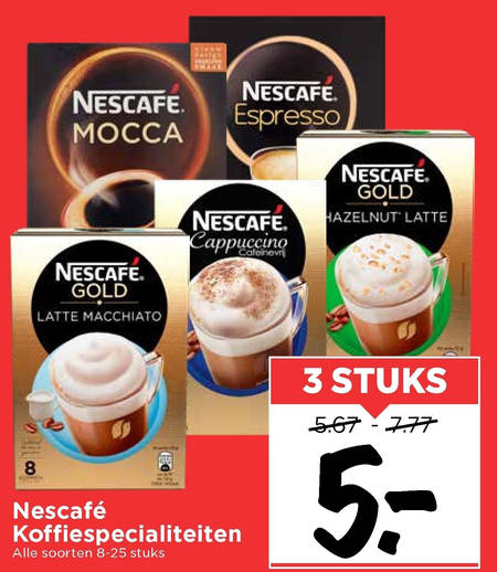 Nescafe   oploskoffie folder aanbieding bij  Vomar - details