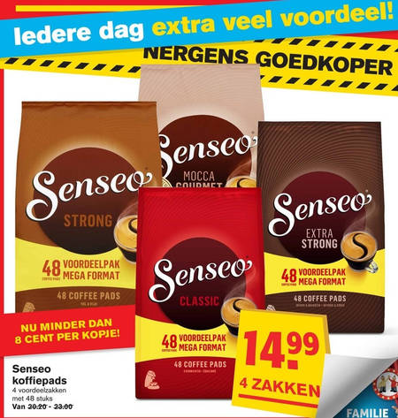 Douwe Egberts Senseo   koffiepad folder aanbieding bij  Hoogvliet - details