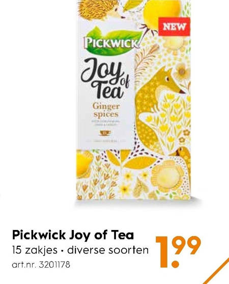 deed het Bloeden Meyella Pickwick thee folder aanbieding bij Blokker - details