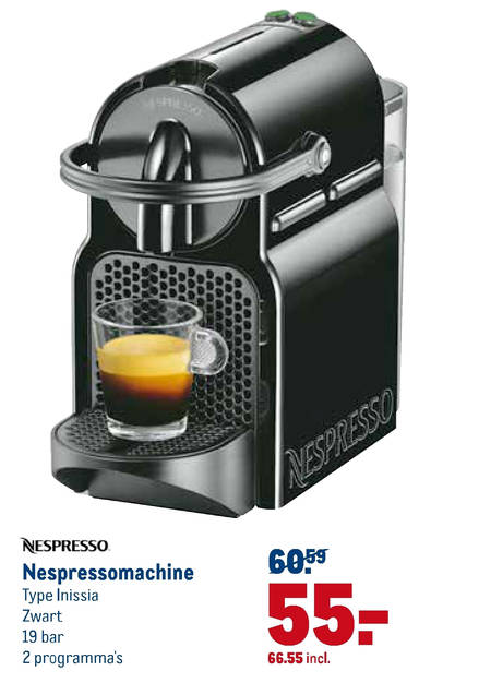 besteden Ondraaglijk na school Magimix nespresso apparaat folder aanbieding bij Makro - details