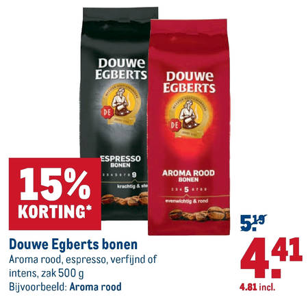 Douwe Egberts   koffiebonen folder aanbieding bij  Makro - details