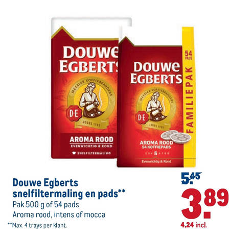 Douwe Egberts   koffiepad, koffie folder aanbieding bij  Makro - details