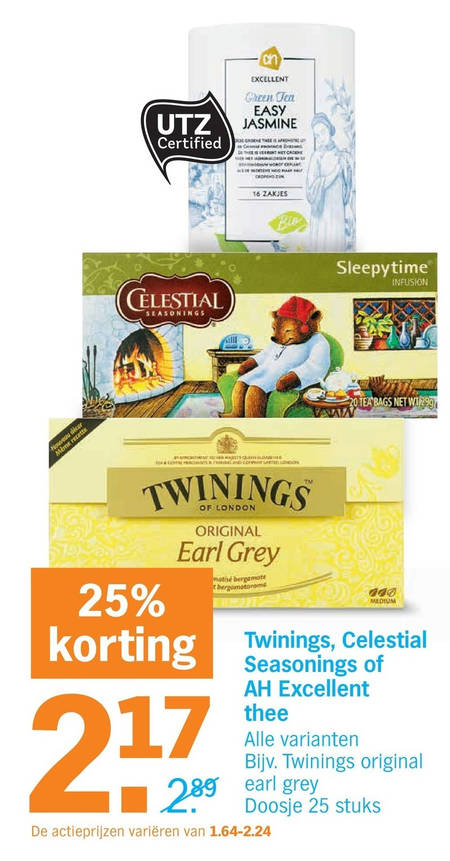 Twinings   thee folder aanbieding bij  Albert Heijn - details