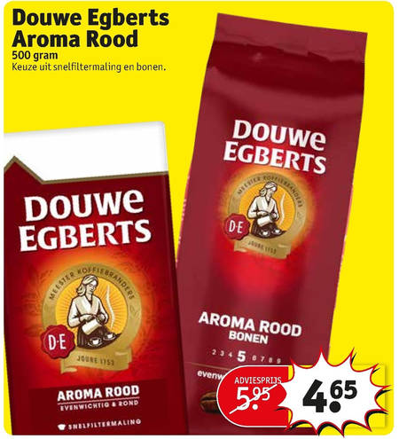 Douwe Egberts   koffie, koffiebonen folder aanbieding bij  Kruidvat - details