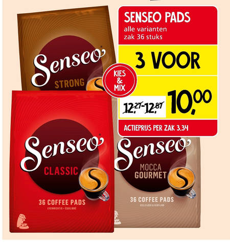 Douwe Egberts Senseo   koffiepad folder aanbieding bij  Jan Linders - details