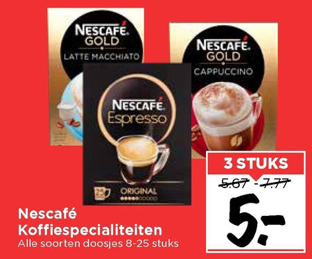 Nescafe   oploskoffie folder aanbieding bij  Vomar - details