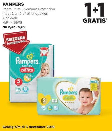 Mus Een zekere aardappel Pampers luierbroekjes, luiers folder aanbieding bij Jumbo - details