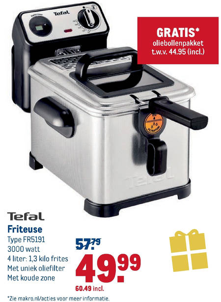 altijd Stap Aarde Tefal friteuse folder aanbieding bij Makro - details