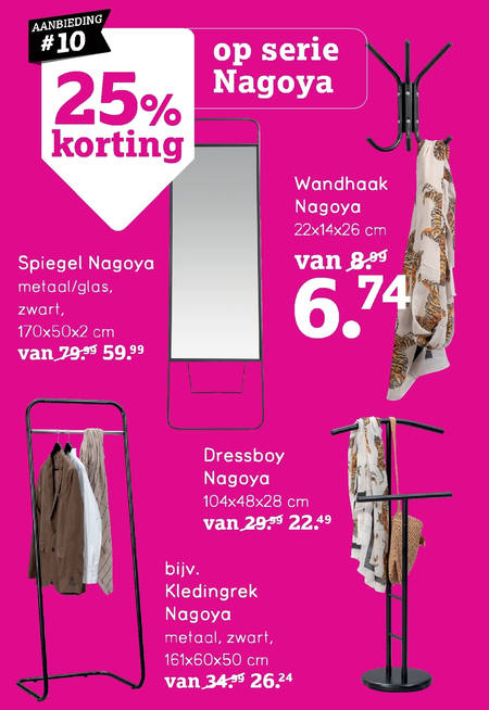 gebruik rand affix kapstok folder aanbieding bij Leenbakker - details