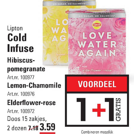 Lipton   thee folder aanbieding bij  Sligro - details