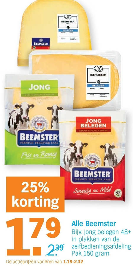 Beemster   kaasplakken, kaas folder aanbieding bij  Albert Heijn - details