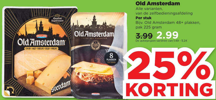 Old Amsterdam   kaas, kaasplakken folder aanbieding bij  Plus - details