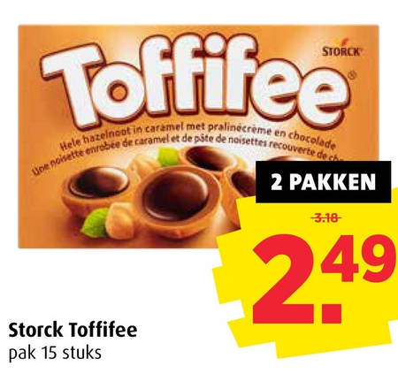 Toffifee   chocolade folder aanbieding bij  Boni - details