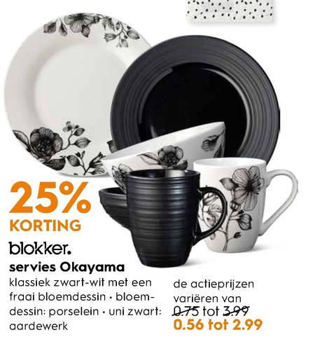 Regenboog labyrint Rijke man servies folder aanbieding bij Blokker - details