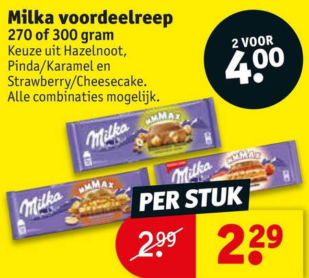 Milka   chocolade folder aanbieding bij  Kruidvat - details