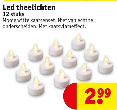 theelichten folder aanbieding bij Kruidvat