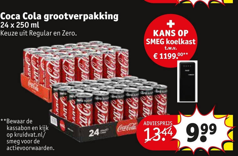 Coca-Cola   cola folder aanbieding bij  Kruidvat - details