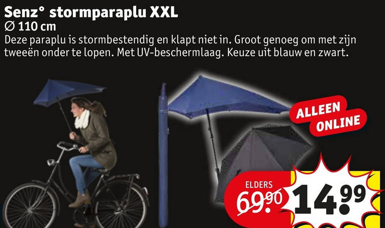 paraplu folder aanbieding bij Kruidvat details