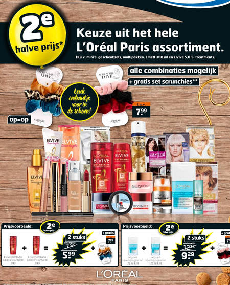 Elnett   conditioner, gezichtsverzorging folder aanbieding bij  Trekpleister - details