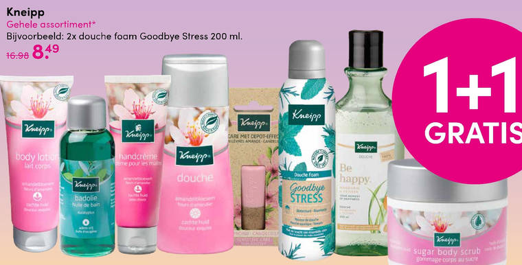 Kneipp   huidolie, badolie folder aanbieding bij  DA - details