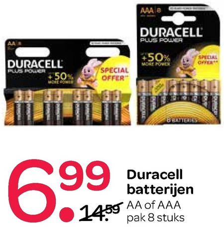 Duracell   batterij folder aanbieding bij  Spar - details