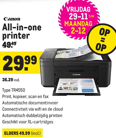 vaak Sportman Uittrekken all-in-one printer folder aanbieding bij Makro - details