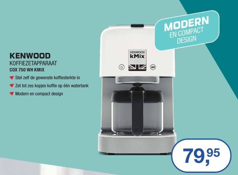 Kenwood   koffiezetapparaat folder aanbieding bij  Electroworld - details