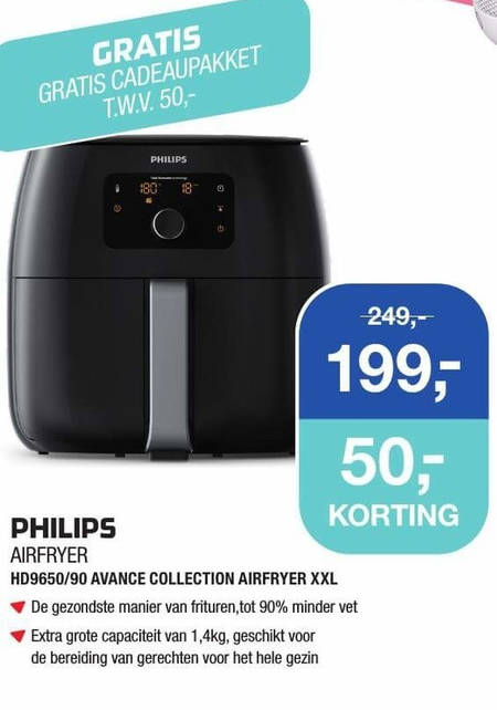 Philips   friteuse folder aanbieding bij  Electroworld - details