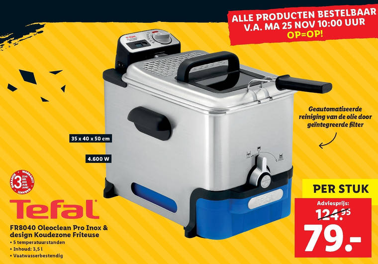 zelfmoord Ochtend multifunctioneel Tefal friteuse folder aanbieding bij Lidl - details