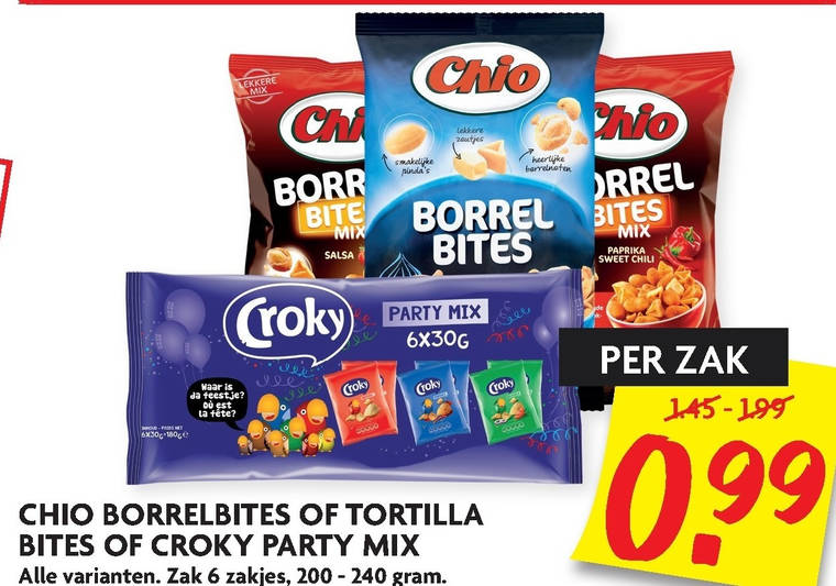 Croky   chips, borrelnootjes folder aanbieding bij  Dekamarkt - details