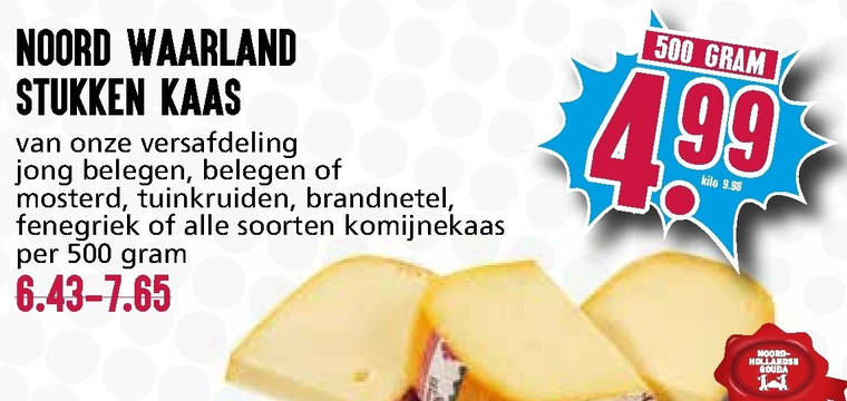 Noord Waarland   kaas, kruidenkaas folder aanbieding bij  Boons Markt - details