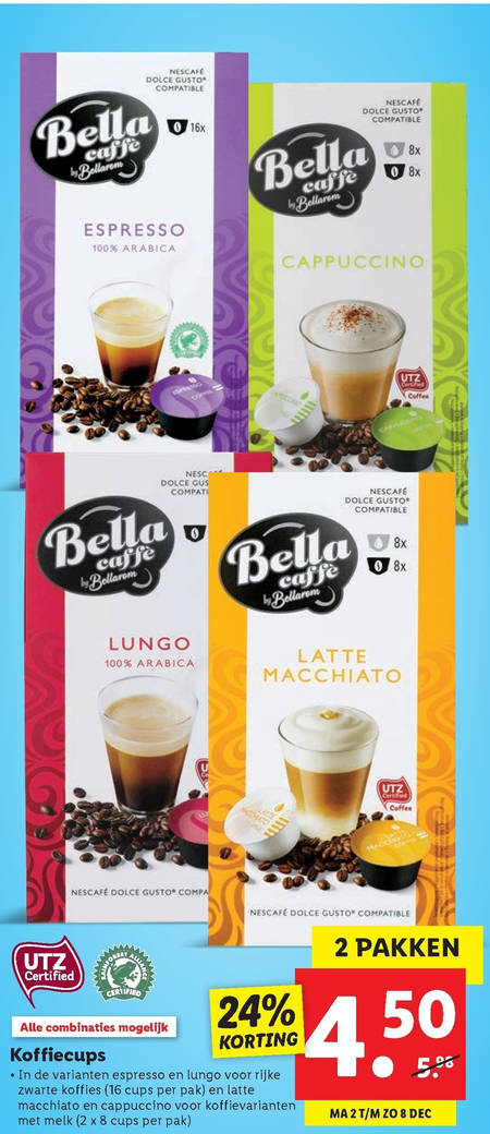 Bella Cafe   dolce gusto capsules folder aanbieding bij  Lidl - details