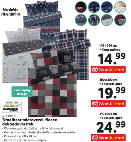 Tapijt Parameters Druppelen dekbedovertrek folder aanbieding bij Lidl - details