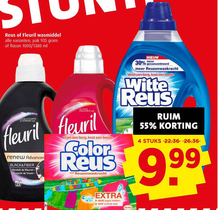 Witte Reus   wasmiddel folder aanbieding bij  Boni - details