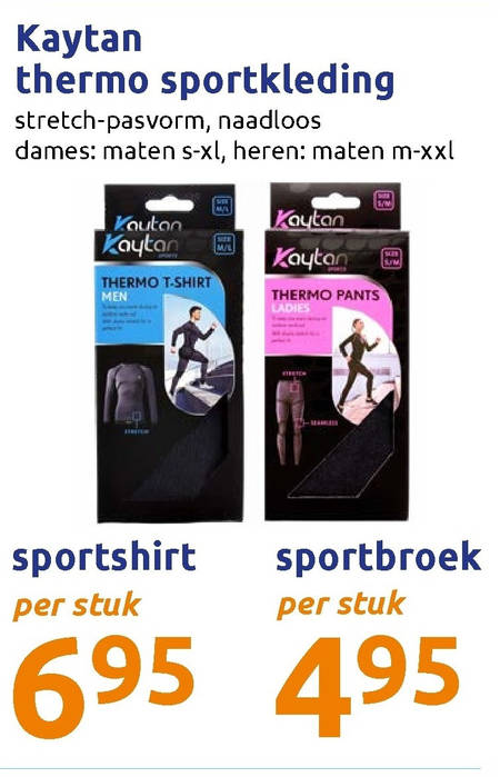 Thermoshirt dames action online