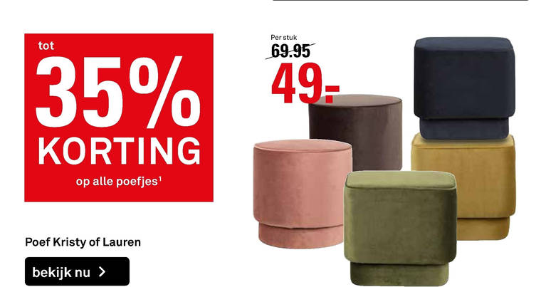 poef folder aanbieding Karwei