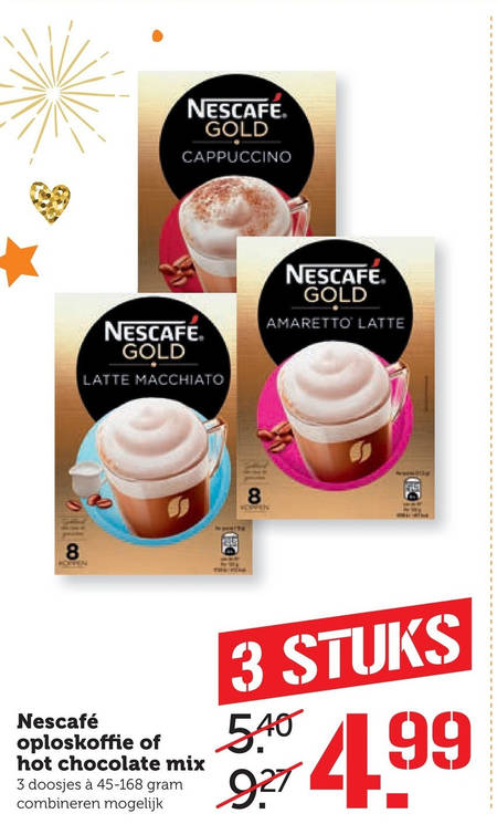 Nescafe   oploskoffie, chocolademelk folder aanbieding bij  Coop - details