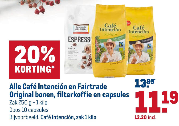 Fair Trade Original   koffiebonen, koffiecups folder aanbieding bij  Makro - details