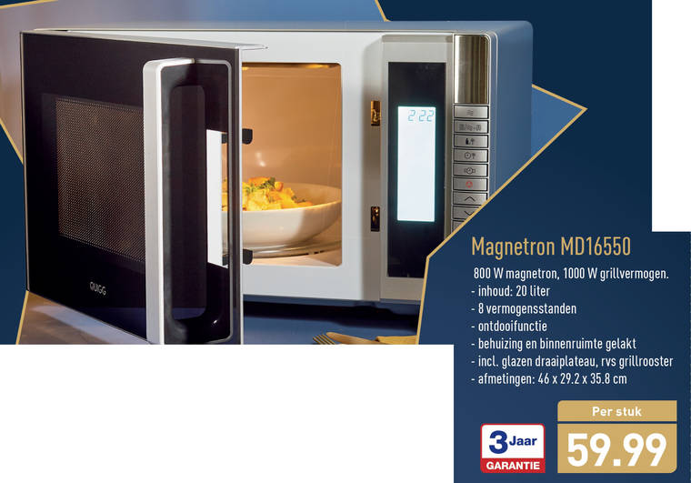 land Ansichtkaart Memoriseren magnetron folder aanbieding bij Aldi - details