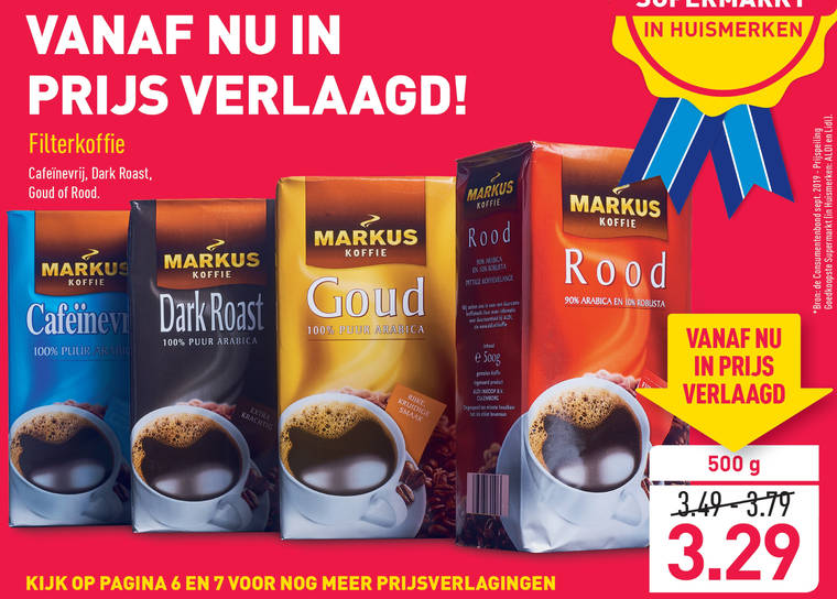 Markus   koffie folder aanbieding bij  Aldi - details