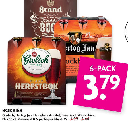 Hertog Jan   bokbier folder aanbieding bij  Dekamarkt - details