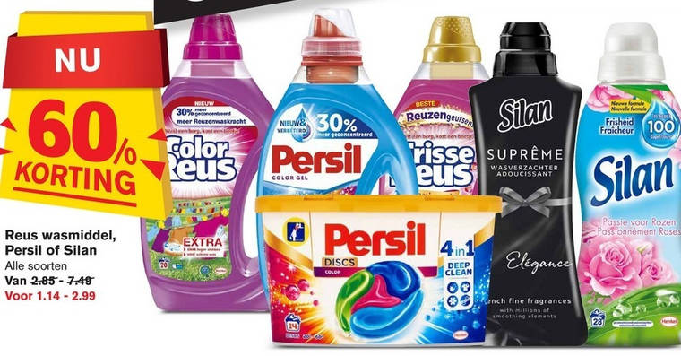 Persil   wasmiddel, wasverzachter folder aanbieding bij  Hoogvliet - details