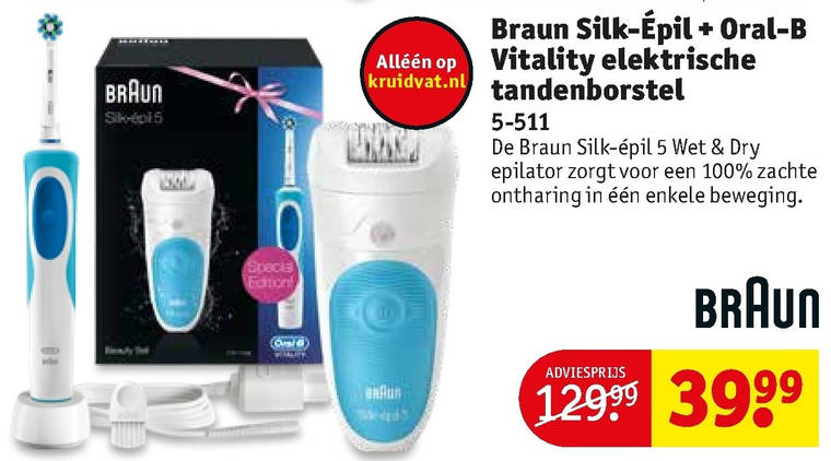 electrische tandenborstel, folder aanbieding bij Kruidvat - details