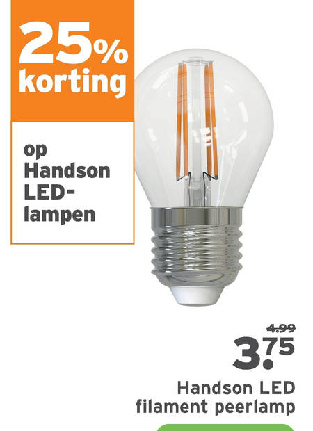 Magazijn adverteren Contractie led lamp folder aanbieding bij Gamma - details