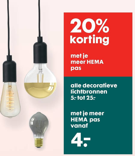 beddengoed ondergoed perzik hanglamp folder aanbieding bij Hema - details